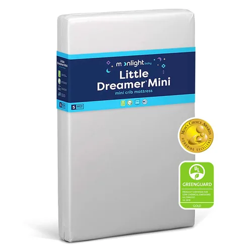 Miniatura 10 de Colchón de espuma para cuna Moonlight Slumber Little Dreamer, doble firmeza, Estándar, Blanco