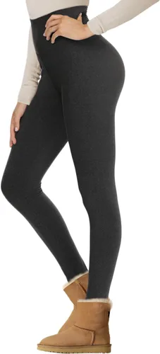 Miniatura 22 de NexiEpoch - Leggings de forro polar para mujer, pantalones de yoga de invierno de cintura alta, control de abdomen, suaves, térmicos, cálidos