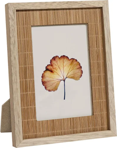 Miniatura 8 de Sonefreiy Boho Marco de Fotos de 4 x 6 Pulgadas, Marcos de Fotos de 4 x 6 Pulgadas para Pared, Marco de Fotos de Bambú Natural Tejido para Mesa