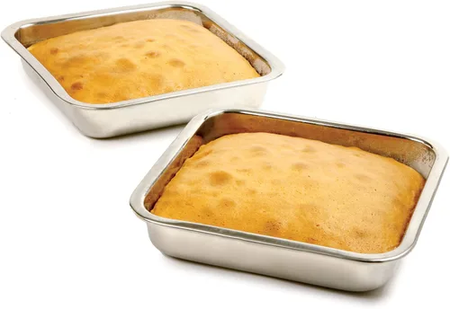 Miniatura 4 de Norpro Molde para pasteles de acero inoxidable de 8 pulgadas, cuadrado