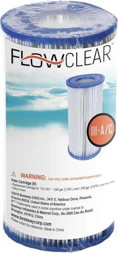 Miniatura 3 de Bestway 58095E - Cartucho de repuesto para bomba de filtro de piscina tipo IV o tipo B para bombas de filtro de 2,100 a 2,500 GPH, paquete de 4