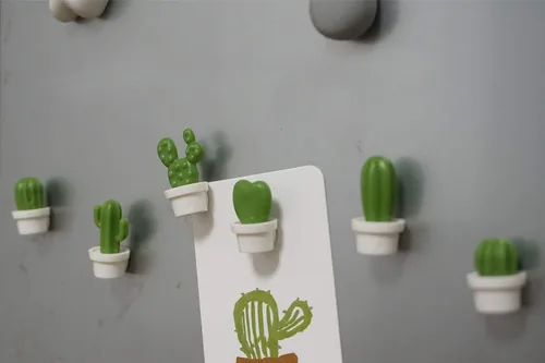Miniatura 3 de Imanes magnéticos para refrigerador de plantas, bonitos adhesivos decorativos para el hogar, oficina, cocina, casa (19 unidades)