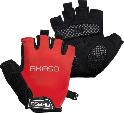AKASO Guantes de ciclismo de medio dedo, guantes de bicicleta para hombres y mujeres, guantes de ciclismo para mujeres, guantes de MTB con