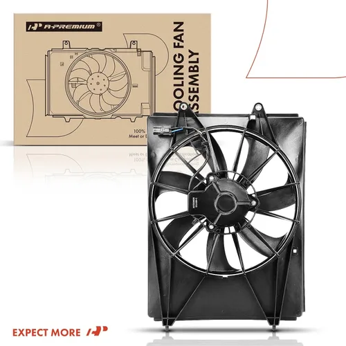 Miniatura 8 de A-Premium Conjunto de ventilador de condensador derecho A/C compatible con modelos seleccionados Honda y Acura. Pilot 2016-2022, Ridgeline