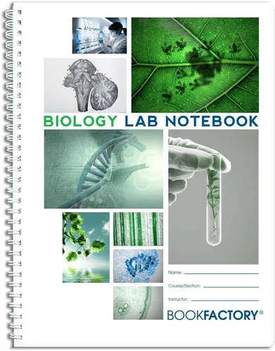 Miniatura 8 de BookFactory Cuaderno de laboratorio de biología autocopiativo, 75 juegos de páginas (8.5 x 11 pulgadas) (duplicador), páginas de cuadrícula
