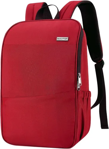 Miniatura 10 de MAXTOP Mochila para computadora portátil de viaje, mochilas de negocios con puerto de carga USB, resistente al agua, mochila para escuela y Negro