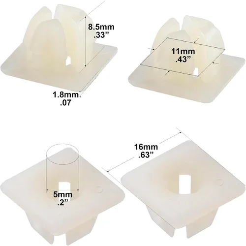 Miniatura 7 de Tornillos de matrícula con insertos de nailon, tornillos de matrícula de acero inoxidable a prueba de óxido para matrículas, marcos y cubiertas