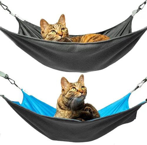 Miniatura 11 de Hamaca Extra Grande para Gatos para Jaula, Cama Colgante, Alfombra Suave Lavable para Exteriores, Almohadilla Refrescante Impermeable para Gatitos