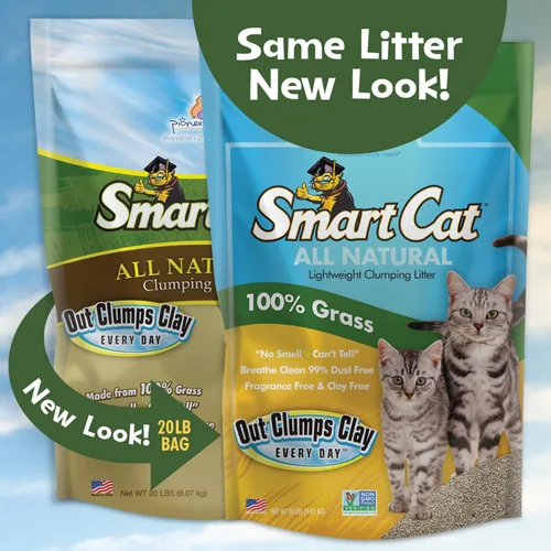 Miniatura 2 de SmartCat Arena natural para gatos, 20 libras (320 onzas, 1 paquete) – Alternativa a la arena de arcilla y pellets – Libre de productos químicos