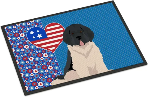 Miniatura 158 de Caroline's Treasures WDK5119JMAT Airedale Terrier USA - Tapete para interiores o exteriores, 24 x 36 pulgadas, tapete para puerta delantera