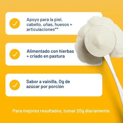 Miniatura 8 de Vital Proteins - Péptidos de colágeno en polvo sabor vainilla - Apoya el cabello, la piel, las uñas, los huesos, las articulaciones, polvo
