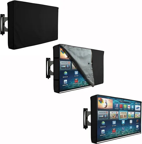 Miniatura 5 de Funda de TV para exteriores con parte delantera transparente, protector universal resistente a la intemperie para TV de 40 a 42 pulgadas, se adapta