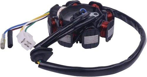 Miniatura 2 de Glixal GY6 49cc 50cc 80cc 100cc Estator magnético de 8 polos para 139QMB 139QMA 147QMD Scooter ciclomotor ATV Go-kart Buggy Motor Taotao Jonway