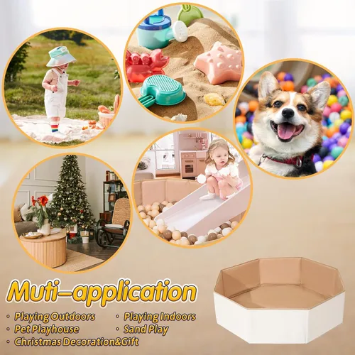 Miniatura 5 de Pelotas plegables para niños y mascotas, versátil piscina para niños y gatos, perfecto para niñas y niños, para interiores y exteriores, fácil