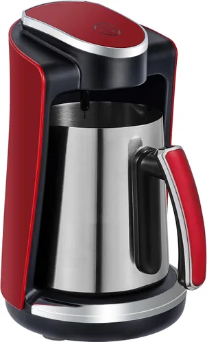 Sadaf Cafetera mediterránea One-Touch - Cafetera eléctrica turca, griega y armenia - Cafetera de acero inoxidable - Control de espuma y sensor de
