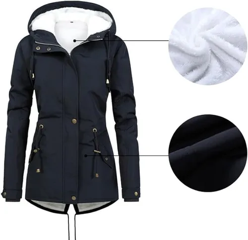 Miniatura 4 de BVNVC Abrigos de invierno con capucha para mujer, abrigo de nieve de invierno, chaquetas de snowboard de montaña, parka de forro polar aislado