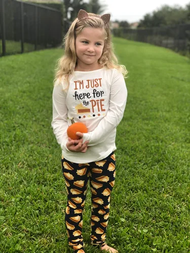 Miniatura 8 de Unique Baby Girls 2 Piece Matching Outfit For Every Holiday Long Sleeve Legging Sets 3