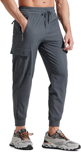 Libin Pantalones deportivos ligeros para hombre de secado rápido para senderismo correr entrenamiento atletismo viajes golf casual para exteriores