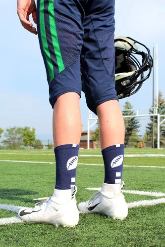 Miniatura 4 de MadSportsStuff Calcetines de fútbol juvenil para niños o hombres, accesorios de regalo de fútbol de longitud completa