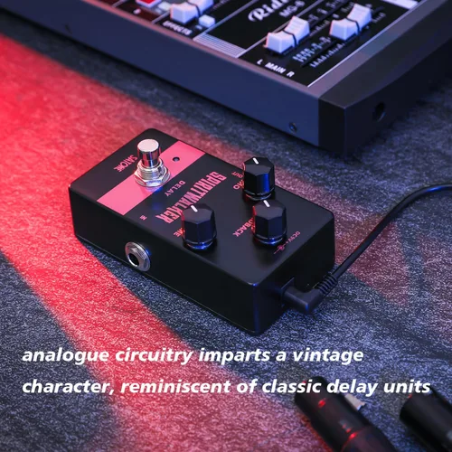 Miniatura 4 de Satone Pedal de guitarra retardada, Spritwalker Pedal de efecto de guitarra eléctrica Delay DC 9V Mini Pedal de retardo analógico True Bypass