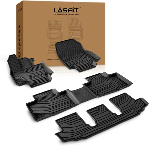 Miniatura 56 de LASFIT Alfombrillas de piso para Toyota Tacoma 2008-2011 Cabina de Acceso Transmisión Automática, Forro de Piso de Ajuste Personalizado para Todo