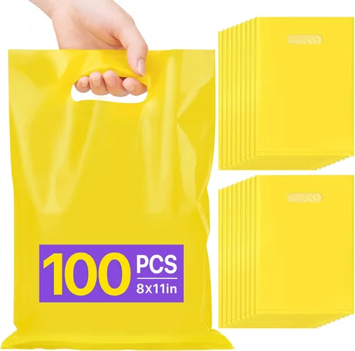 Miniatura 27 de ANZNKU 50 bolsas negras de recuerdo de fiesta, 8 x 11 pulgadas, bolsa de regalo para dulces de Pascua, joyas artesanales, bolsas de regalo