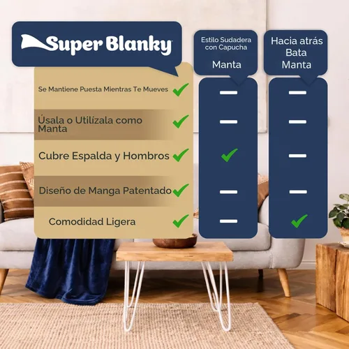 Miniatura 7 de Super Blanky Wearable Blankets for Women and Men, Graduation Day Gift for Her, Fathers Day Gift, Wife Birthday Gifts Ideas Azul Aurora