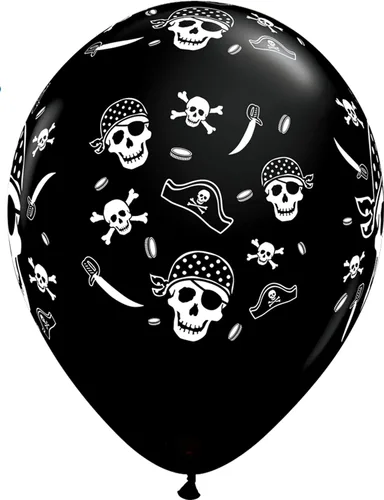Miniatura 7 de Suministros para fiesta de cumpleaños de 4 años de pirata, decoraciones de ramo de globos