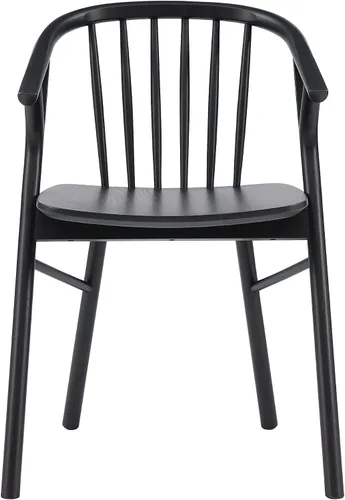 Miniatura 12 de Linon Breeanne - Silla de comedor con respaldo y silla de montar Windsor color negro