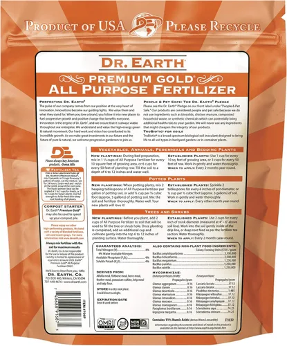 Miniatura 2 de Dr. Earth Premium Gold - Fertilizante multipropósito de 4 libras