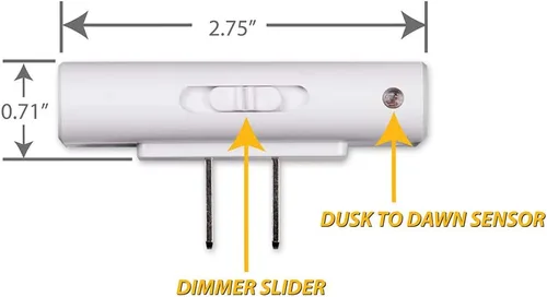 Miniatura 4 de Luz nocturna LED regulable con sensor automático del atardecer al amanecer, brillo ajustable, luz cálida, luz nocturna de encendido y apagado Van