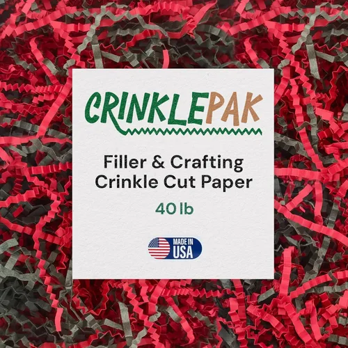 Miniatura 67 de Relleno de papel arrugado de 10 libras fabricado en EE. UU. Relleno de papel triturado para embalajes de envío, envoltorios de regalo, excelente