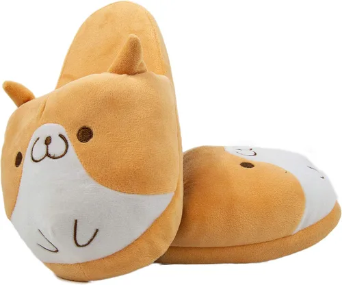 Miniatura 4 de Nayothecorgi Pantuflas Corgi suaves - Talla única, Naranja