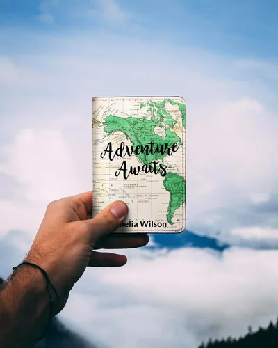 Miniatura 82 de Wanderlust - Soporte para pasaporte de cuero para mujer