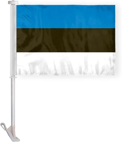 Miniatura 4 de AGAS - Bandera de Estonia de 5 x 8 pies, nailon 200D, 6 agujas cosidas, dobladillo con mosca, nunca se oxida, ojales de latón, bandera nacional