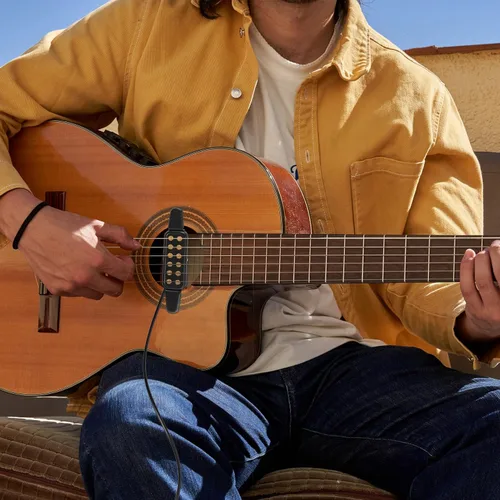 Miniatura 6 de Pastilla de guitarra con clip para guitarra acústica de cuerda de acero (no para clásica) Pastillas de guitarra eléctrica de 38-42 pulg Transductor