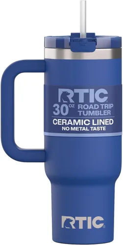 Miniatura 36 de RTIC Vaso Tumbler de Viaje por Carretera de 30 oz con Doble Pared Revestido de Cerámica Aislado Taza Portátil de Café de Viaje de Acero Inoxidable