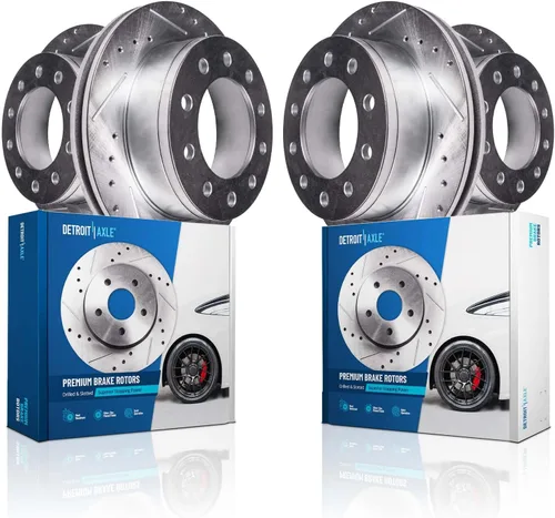 Miniatura 39 de Detroit Axle - 4 rotores de freno para Chevrolet Cruze 2014 2015 [modelos de motores de gas] Rotores de freno de disco perforados y ranurados
