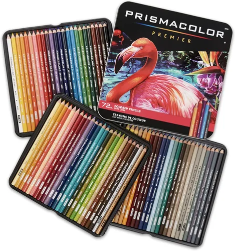 Prismacolor Premier - Lápices de color, núcleo blando, colores surtidos, 72 unidades - Duraderos, vibrantes, ultra suaves, para colorear para