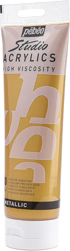 Miniatura 73 de PEBEO Studio Acrílicos de Alta Viscosidad, Acrílico Fino, 250 ml - Plata Iridiscente, 8.45 Fl Oz (Paquete de 1)
