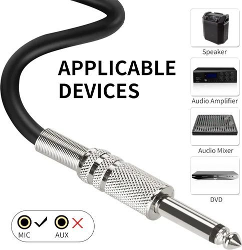 Miniatura 4 de Marengo Micrófono Dinámico de Mano para Canto de Karaoke, Micrófono XLR Alámbrico con Interruptor de Encendido y Apagado y Cable XLR Desmontable