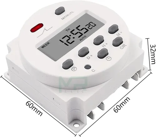 Miniatura 4 de Temporizador CN101A 220V 110V 24V 12V LCD digital temporizador de alimentación temporizador programable interruptor de tiempo relé 16A CN101