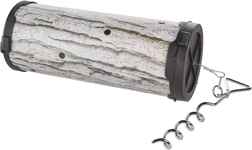 AMERICAN HUNTER Alimentador de troncos para cerdos de 30 libras | Alimentador versátil y duradero de caza de cerdo de camuflaje con tornillo de