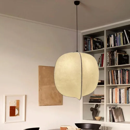 Miniatura 7 de Lámpara colgante de estilo japonés retro, lámpara colgante de barra LED, lámpara colgante de gusano de seda, lámpara de capullo, linterna de cabeza