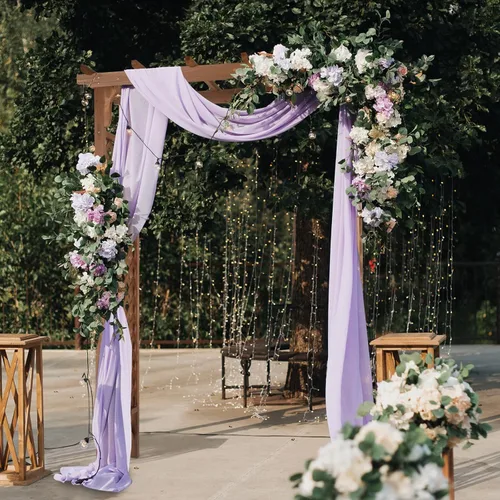 Miniatura 8 de Outvita - Arco de jardín de madera de 7 pies, arco de abeto, arco decorativo de soporte para enredaderas de rosas trepadoras, enrejado para Marrón