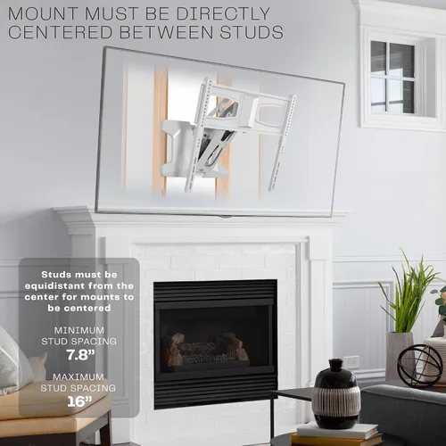 Miniatura 8 de VIVO Soporte motorizado para TV de chimenea de pared para pantallas de 37 a 70 pulgadas hasta 77 libras, soporte de repisa de chimenea eléctrico