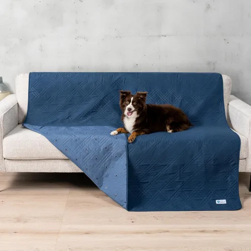 Miniatura 11 de PetAmi Funda de cama impermeable para perro, protector reversible de muebles para gatos y perros, manta lavable para asiento de sofá, 102 x 82 Beige