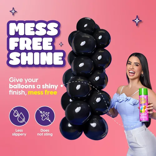 Miniatura 5 de Party Shine - Aerosol de silicona para globos de látex, aroma dulce de chicle, impermeable, fórmula antideslizante, brillo de globo, perfecto