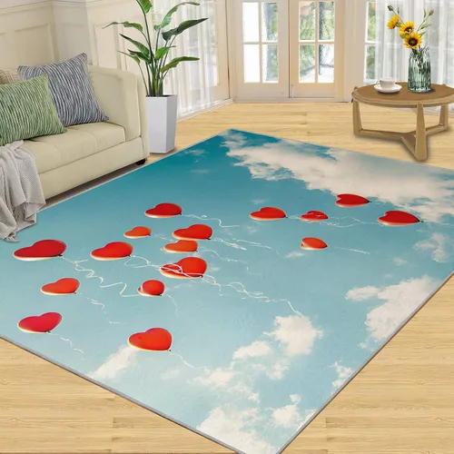 Miniatura 25 de Alfombras onduladas negras y blancas para dormitorio, alfombra de área abstracta, alfombras geométricas para sala de estar, alfombra antideslizante