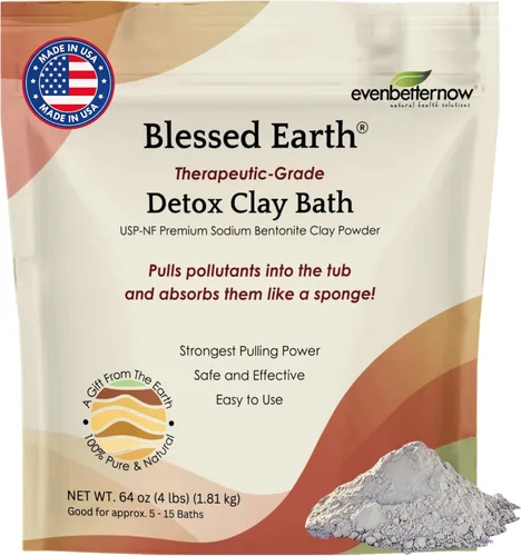 Miniatura 9 de Baño de arcilla desintoxicante Blessed Earth, bentonita de sodio 100% puro, grado terapéutico, limpieza y purificación, por EvenbetterNow LLC